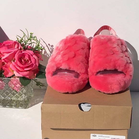 UGG Fluff Yeah Slide Poppy - Picture 2 of 9